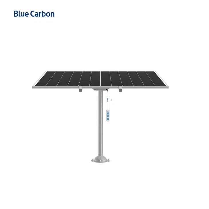 Blue Carbon 1kW Solar BOX Blue Carbon Solar Box is a home solar power supply system developed by BLUE CARBON TECHNOLOGY INC. It supports 110VAC/220VAC voltage output, specifically designed for househo