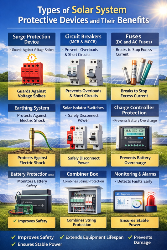Types of Solar System Protective Devices and Their Benefits