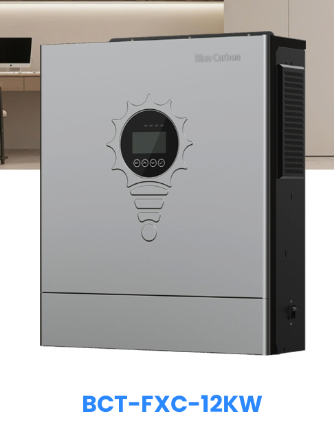 BLUE CARBON LATEST 2026 12KW SMART INVERTER SUITABLE FOR HOME AND INDUSTRIAL USE